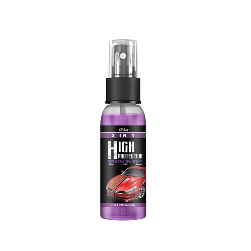 3 em 1 Spray de revestimento rápido Alta proteção Cerâmica Pintura Lavagem Polimento Revestimento Limpeza Carro Cera Nano I1G0